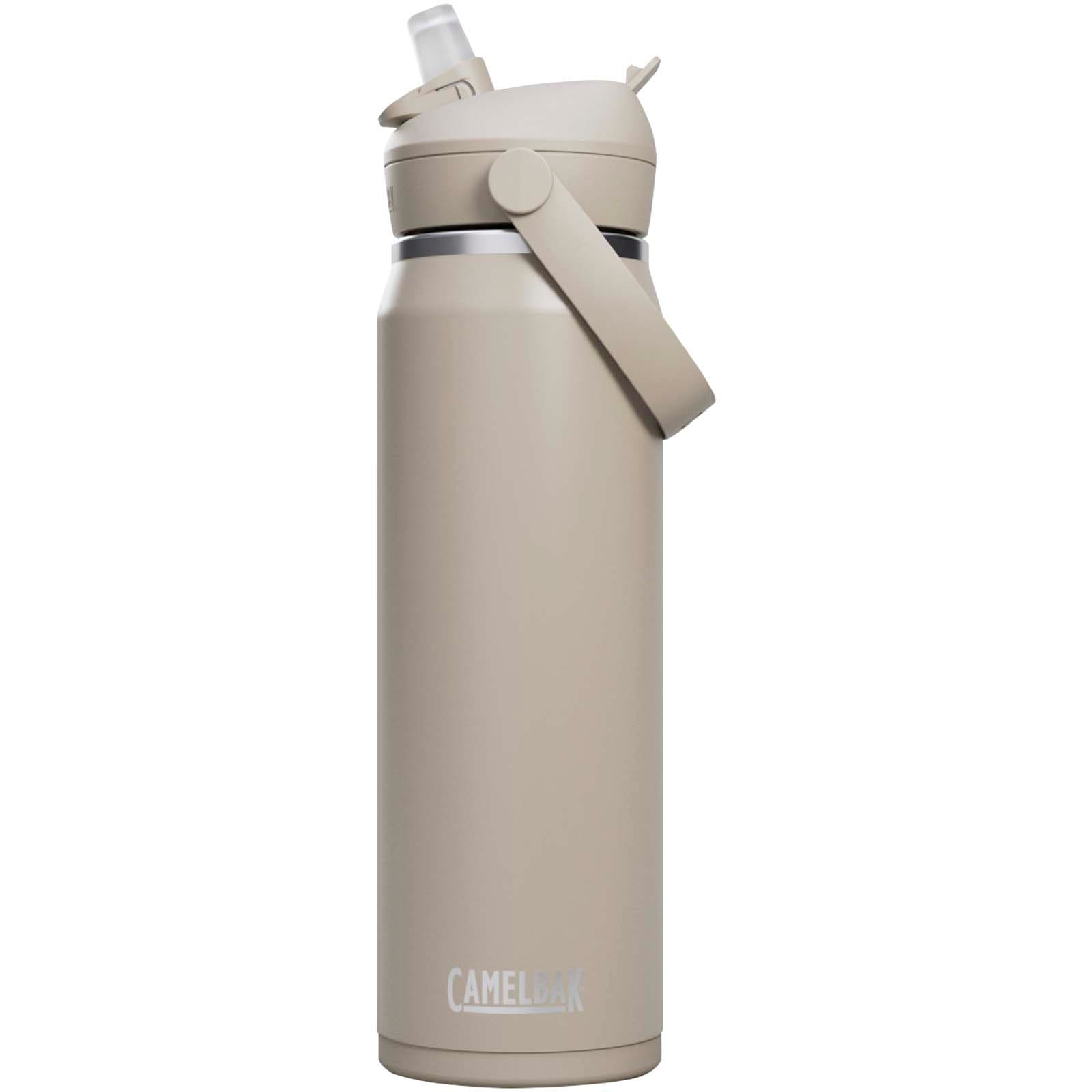 Bouteille d’eau en acier inoxydable de 740 ml avec paille à clapet Camelbak® Thrive Flip VSS coloris Gris clair