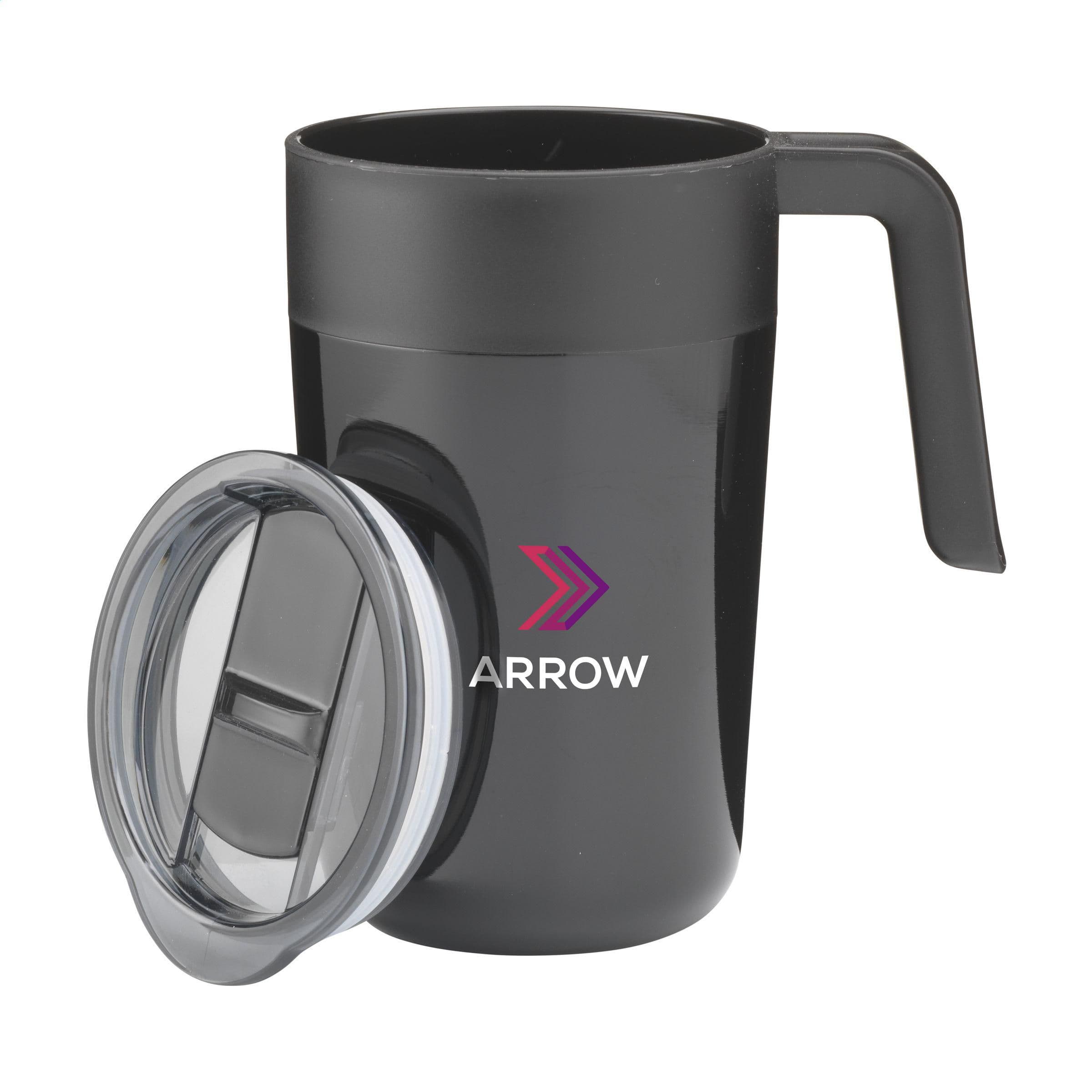 Gobelet thermos Fika RCS recyclé acier 400 ml en situation
