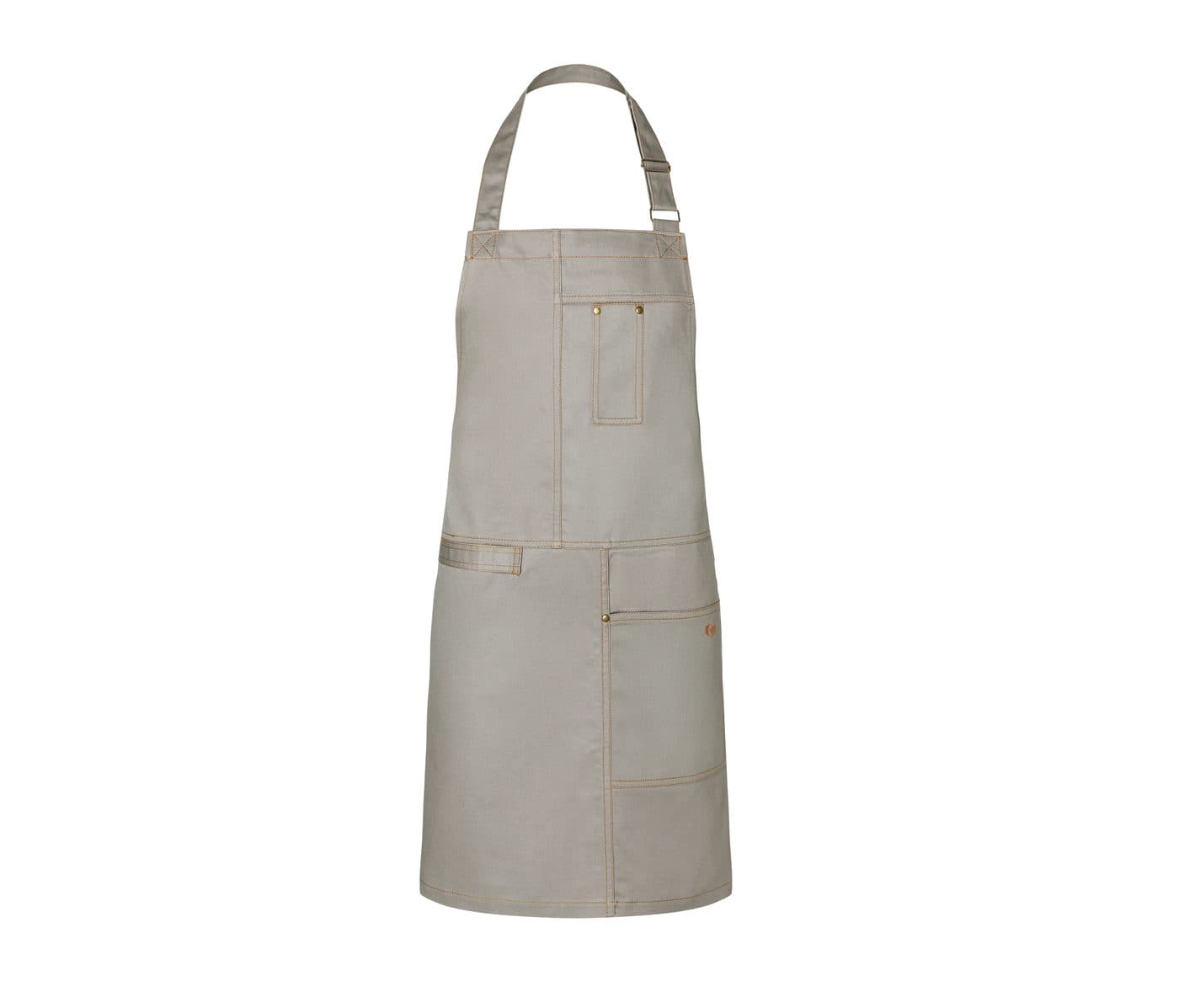 BIB APRON URBAN CASUAL-STYLE coloris Gris pierre