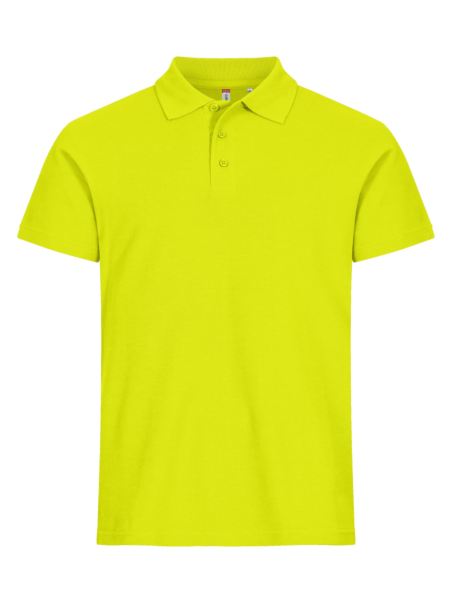 Clique Basic Polo coloris Vert haute visibilité