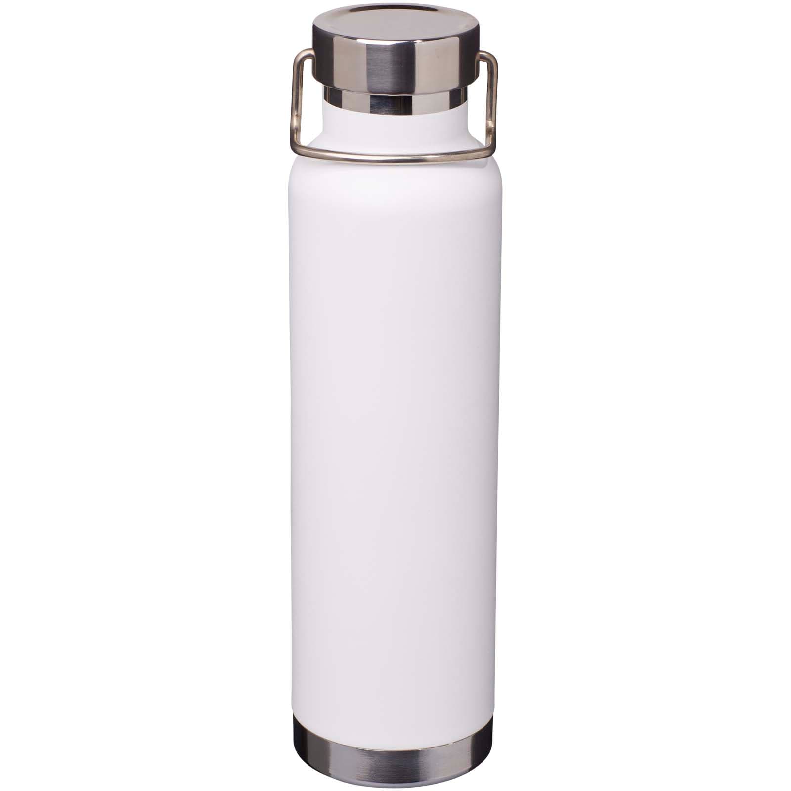 Bouteille avec isolation sous vide Astra de 650 ml en cuivre et acier inoxydable recyclé certifié RCS  coloris Blanc
