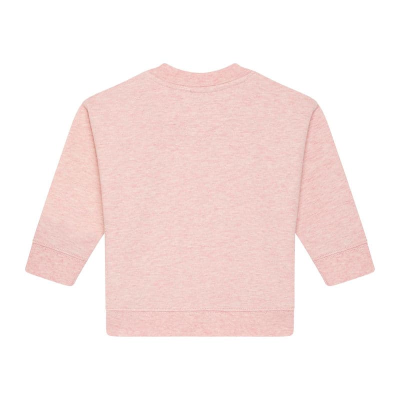 Baby Changer babies' sweatshirt coloris Rose chiné crème