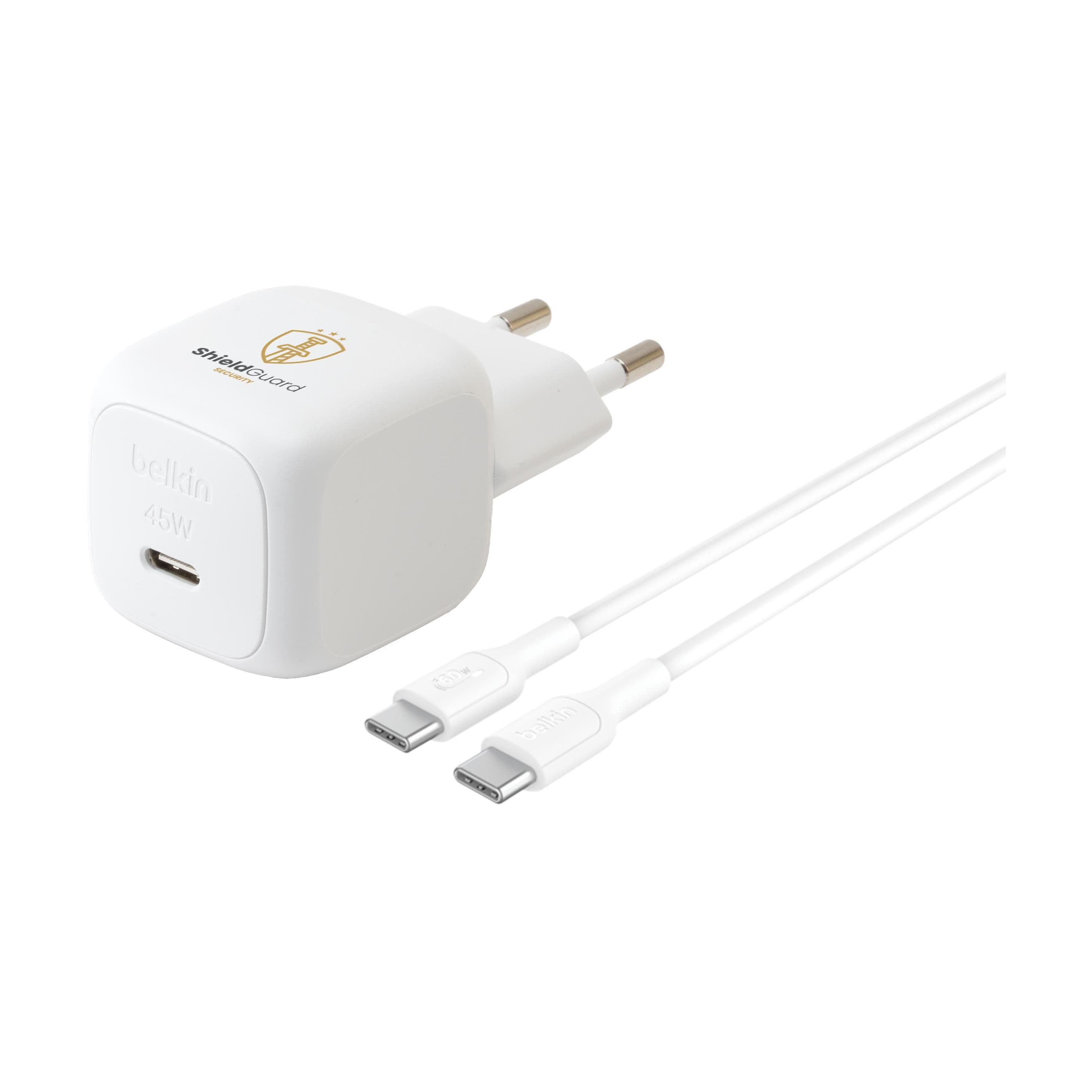 Chargeur mural Belkin 45W USB PD avec PPS et câble