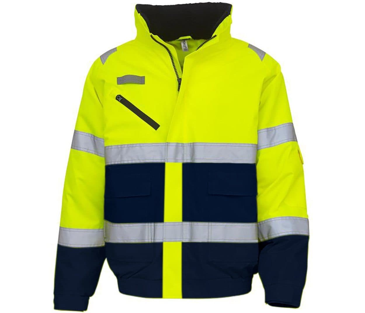 HI-VIS FONTAINE FLIGHT JACKET coloris Jaune haute visibilité / Marine
