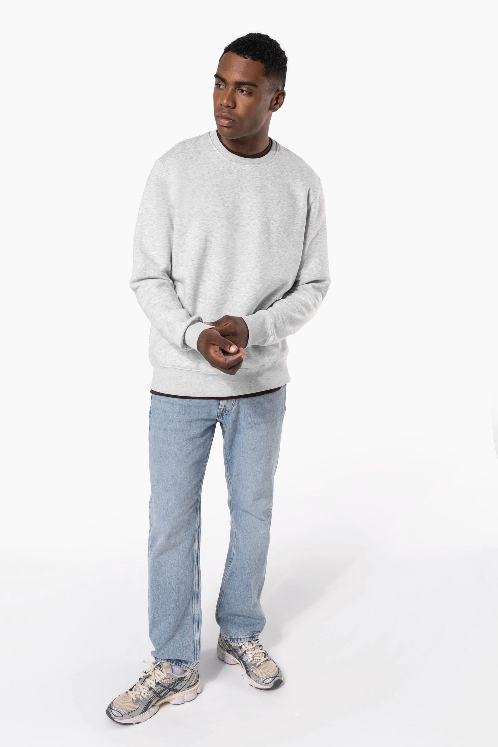 Sweat-shirt col rond homme en situation