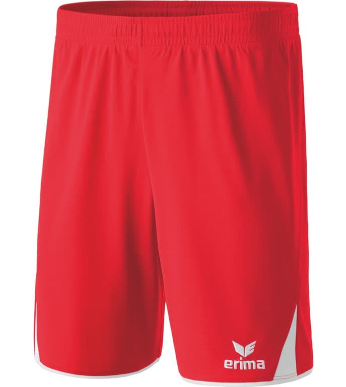 Short 5-C CLASSIC coloris Rouge / Blanc