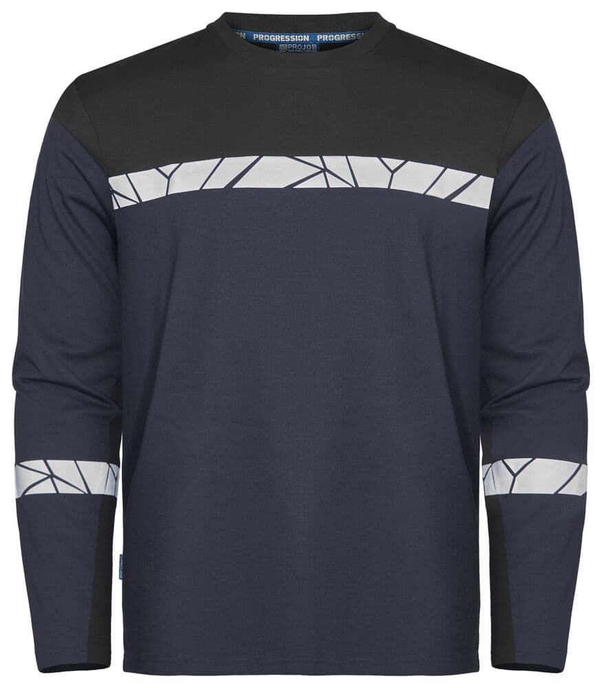 7002 T-SHIRT MANCHES LONGUES coloris Marine / Noir