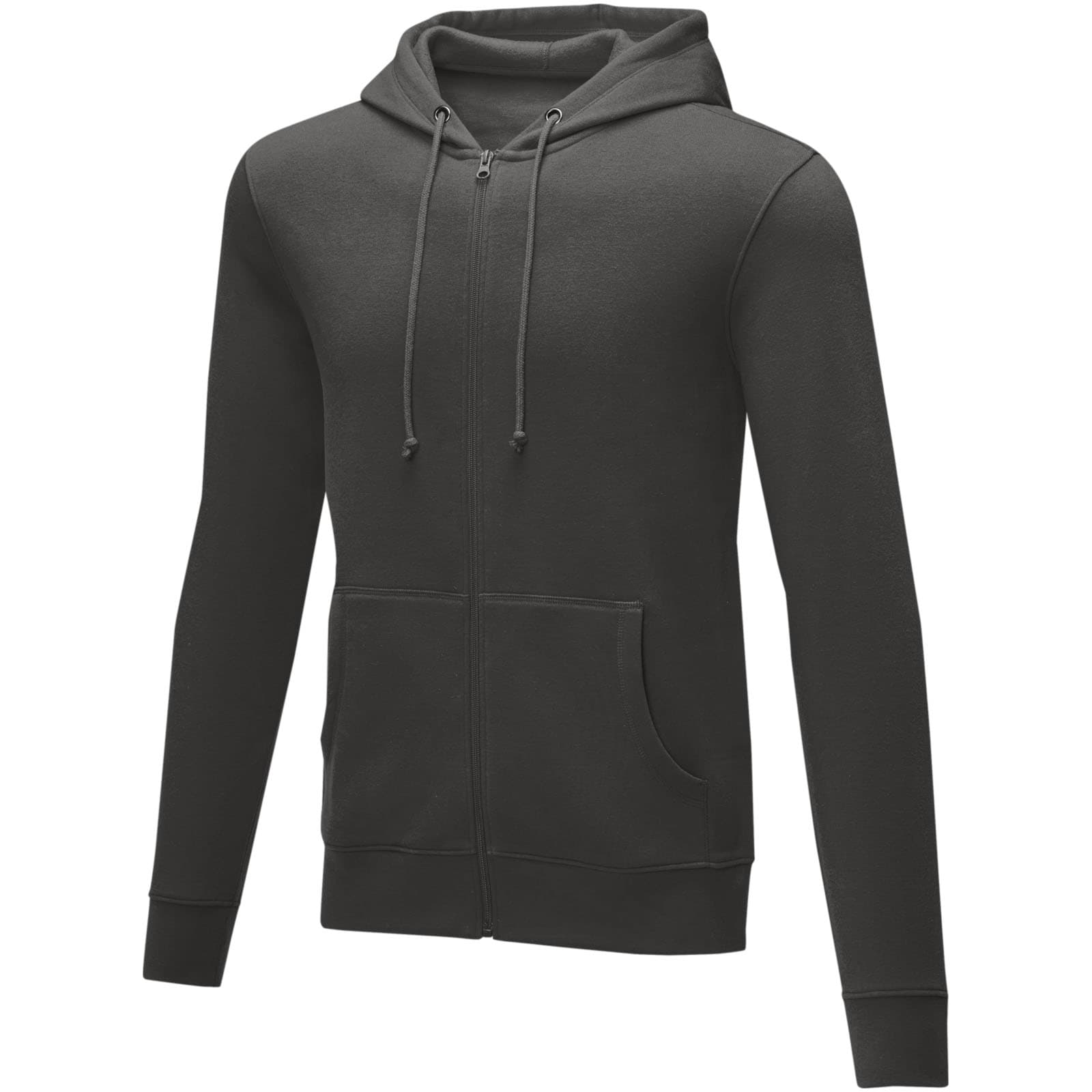Sweat à capuche zippé de 240 g/m² Charon pour homme coloris Gris orage