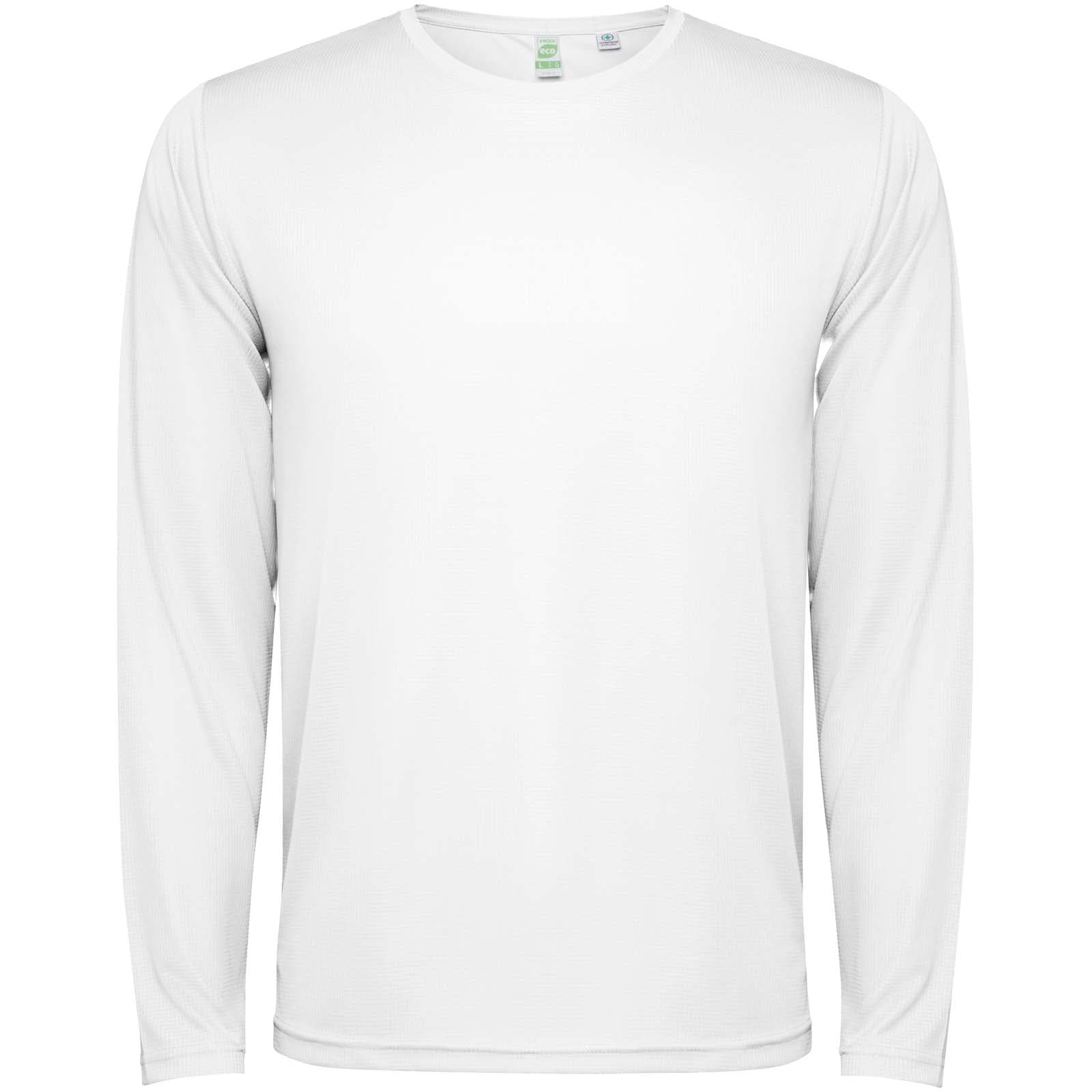 T-shirt de 125 g/m² Estoril à manches longues pour enfant coloris Blanc
