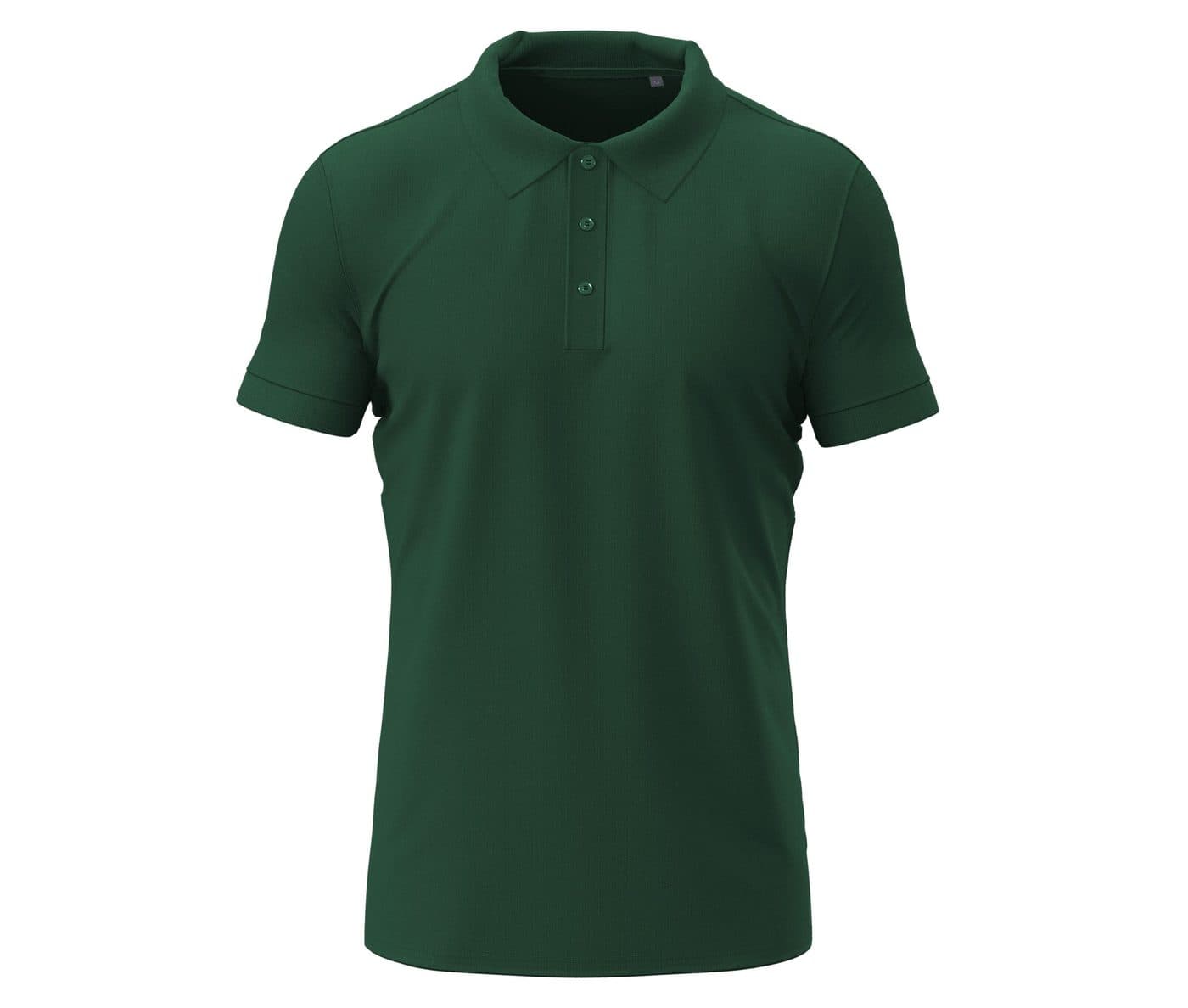 STRETCH POLO coloris Vert bouteille