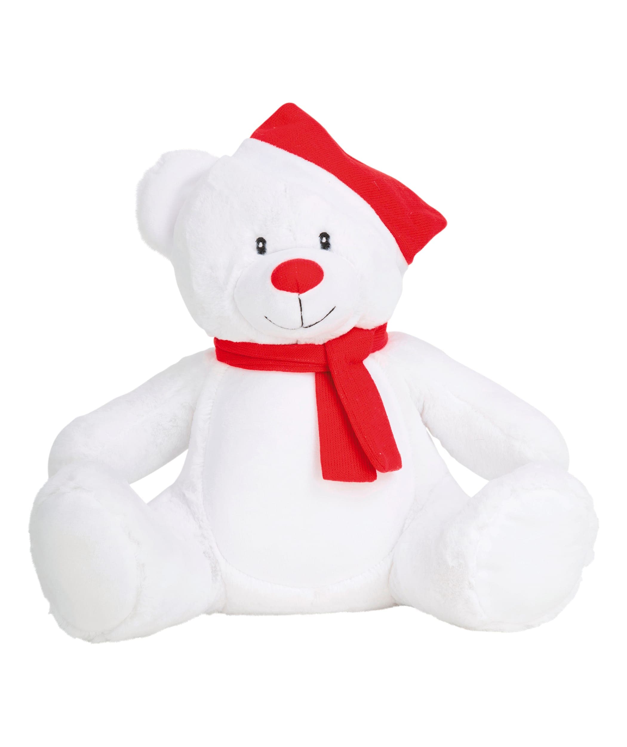 Peluche zippée ours de Noël en situation