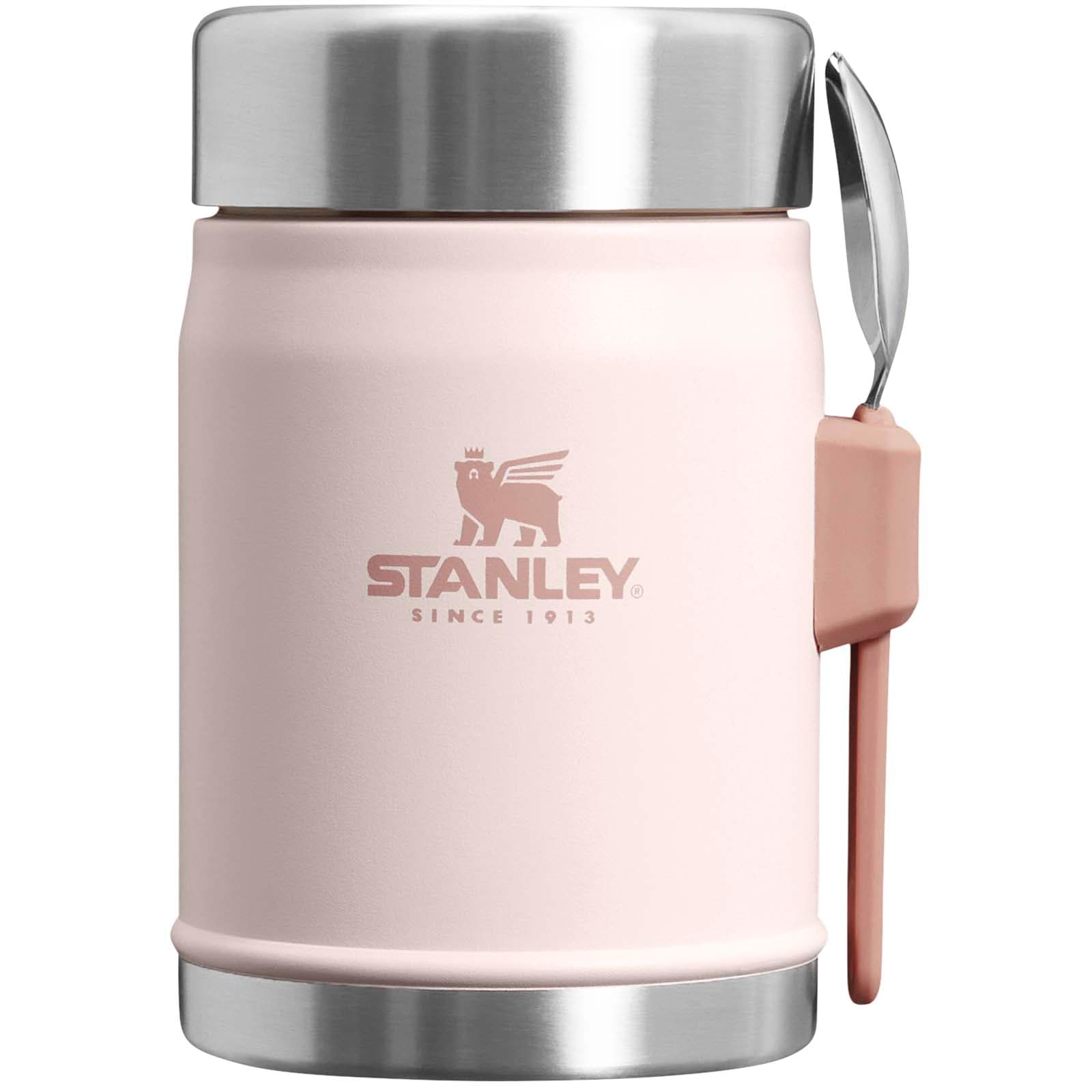 Bocal alimentaire de 400 ml Stanley Legendary avec cuillère-fourchette coloris Rose clair