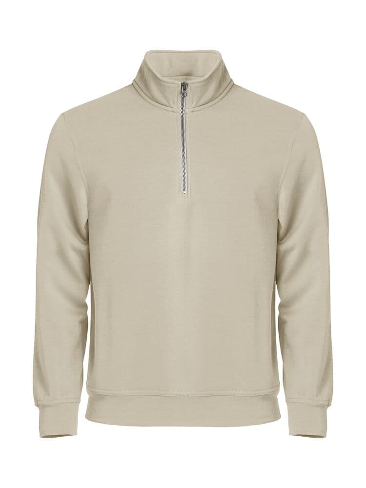Clique Basic Half Zip coloris Kaki clair