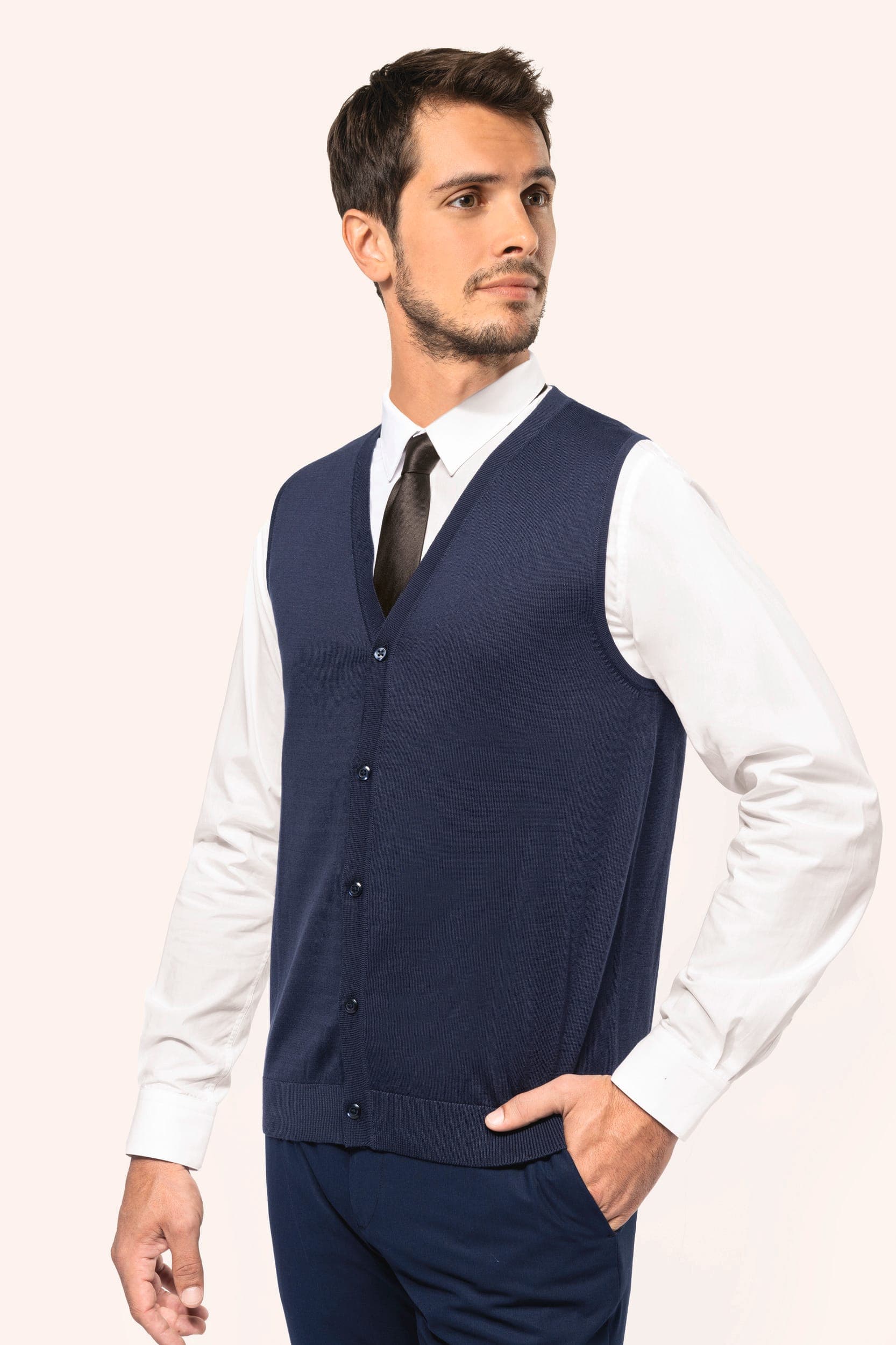 Gilet Supima® homme en situation
