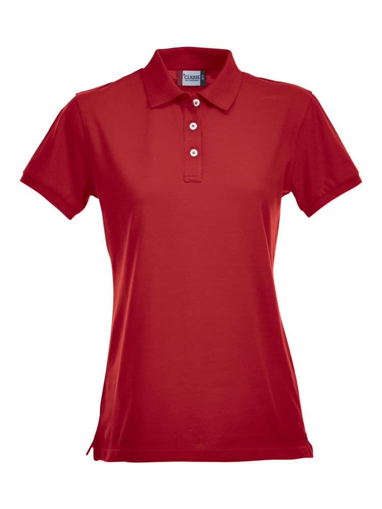 Clique Stretch Premium Polo Women coloris Rouge