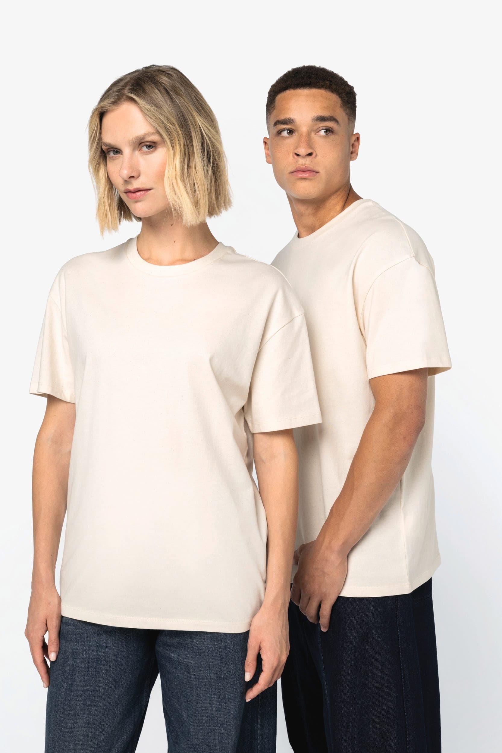 T-shirt écoresponsable à épaules tombantes unisexe