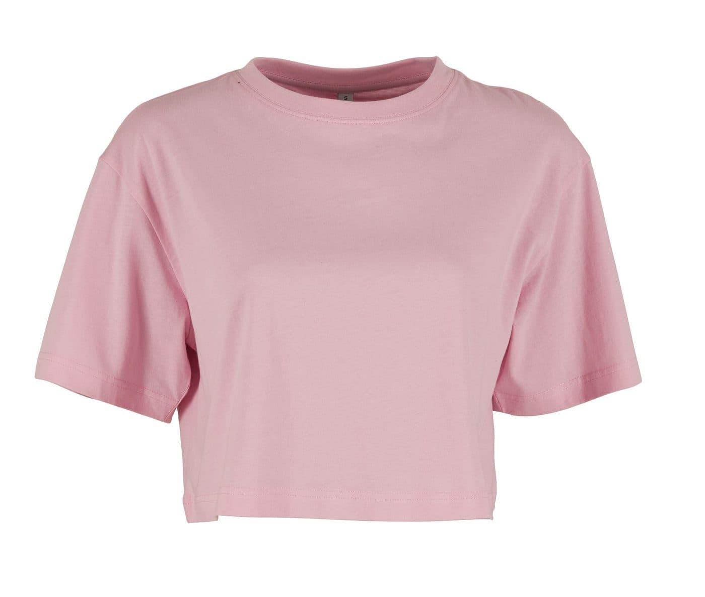 LADIES SHORT OVERSIZED TEE coloris Rose doux