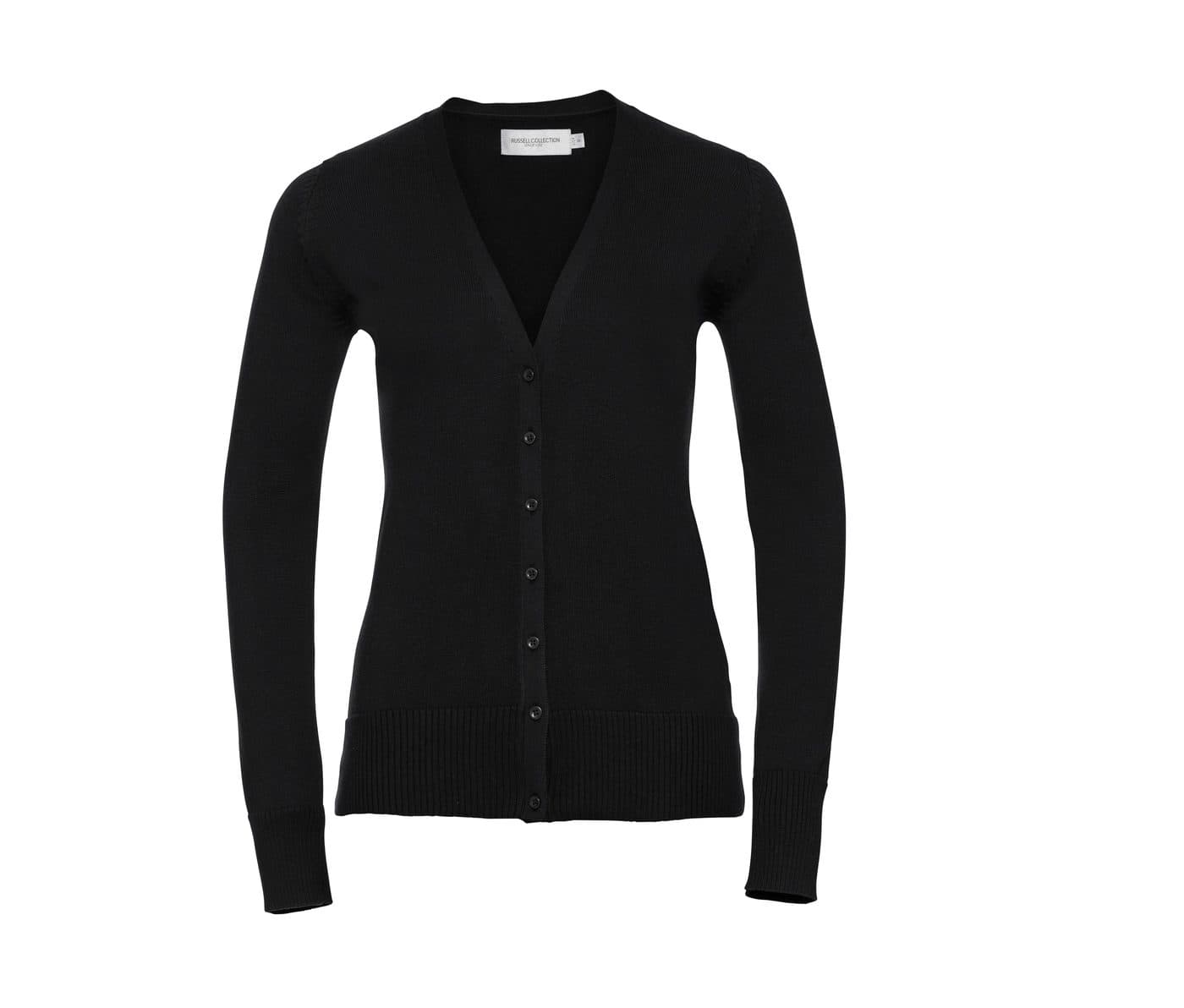WOMEN'S V-NECK KNITTED CARDIGAN coloris Noir