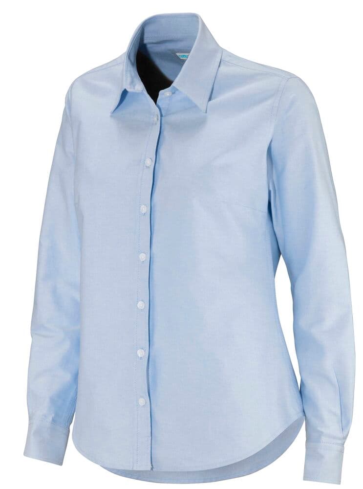 Chemise Oxford Femmes Certifié GOTS coloris Bleu Clair