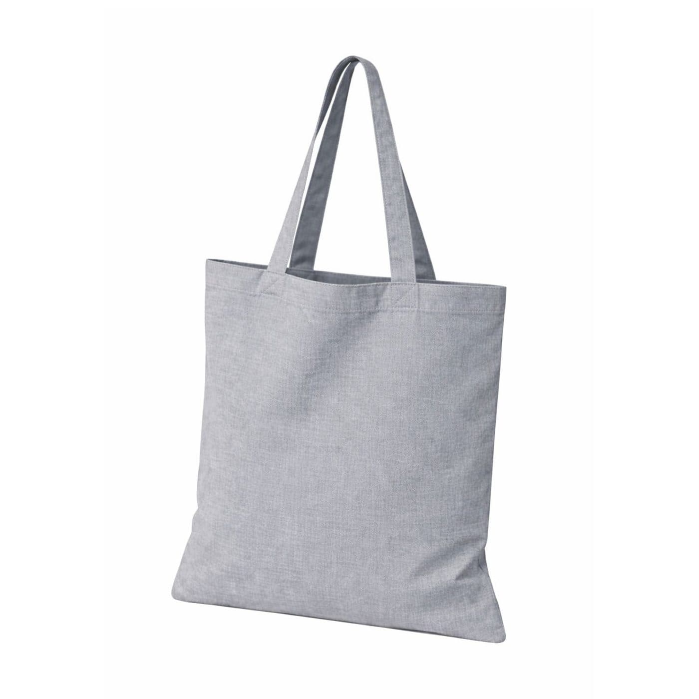 RECYCLED COTTON TOTE BAG coloris Gris clair chiné