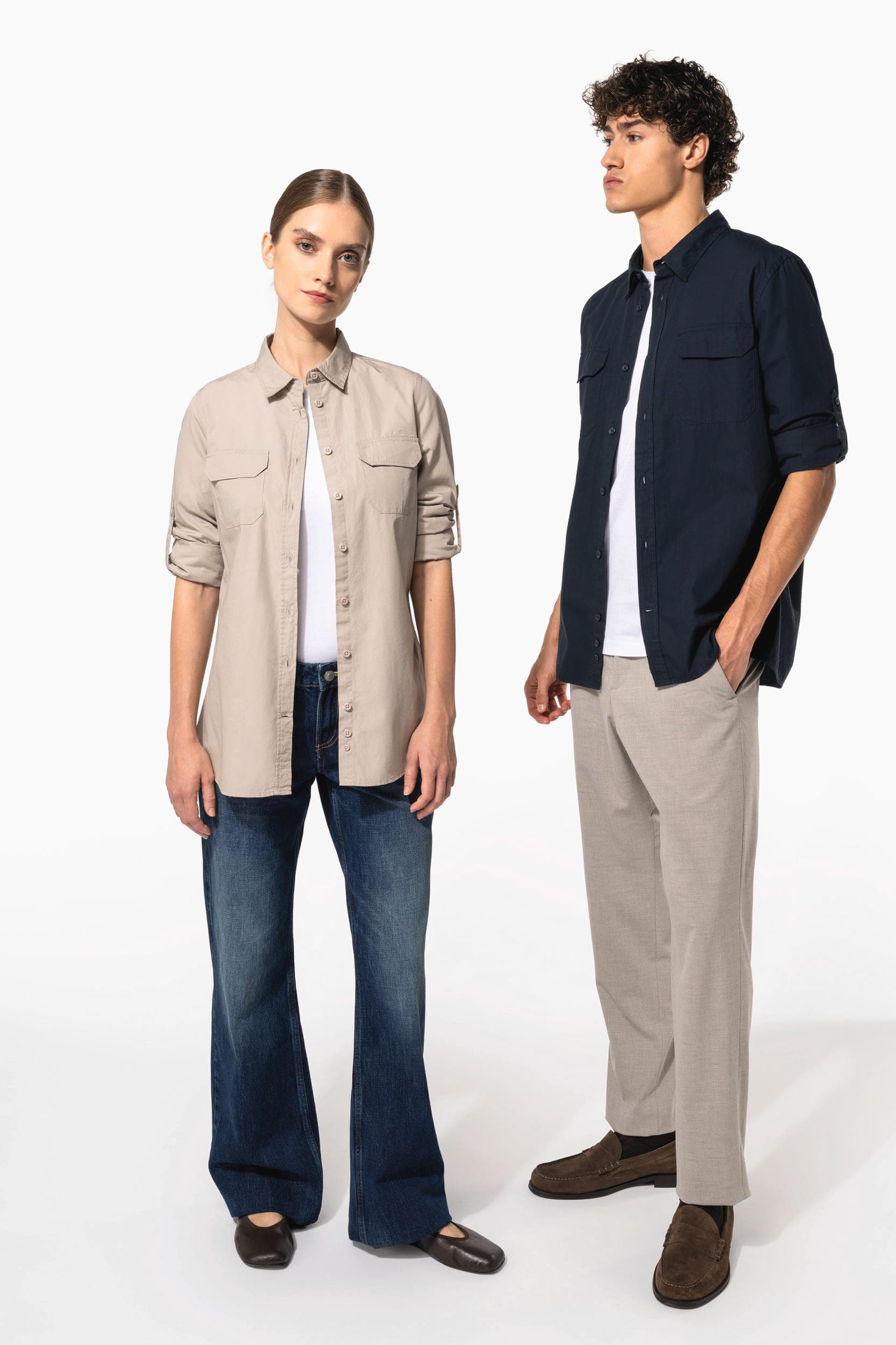 Chemise safari manches longues homme en situation