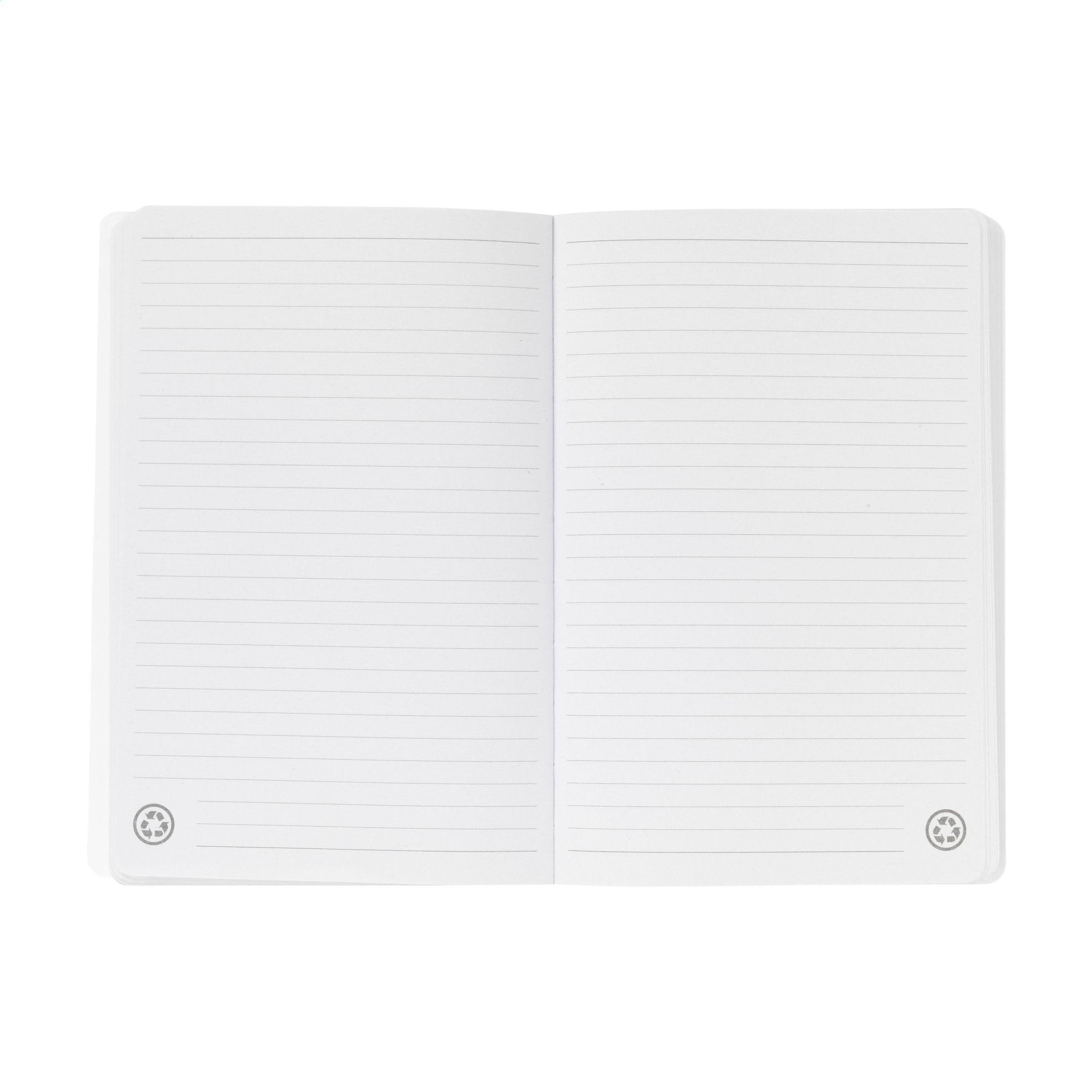 Carnet de notes GRS couverture kraft lavable A5 en situation
