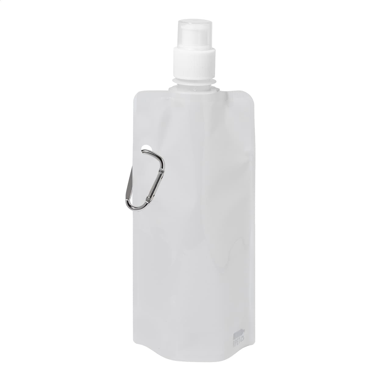 Bouteille pliable en RPET coloris Blanc