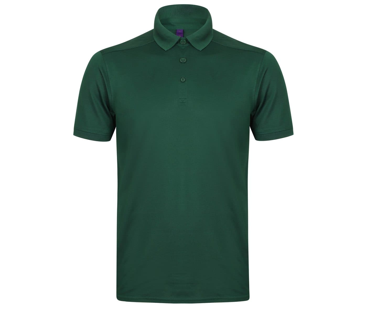 MEN’S STRETCH POLYESTER POLO SHIRT coloris Vert bouteille