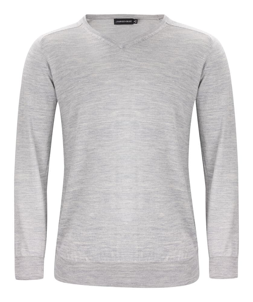 MerinoV Pull Tricoté Hommes coloris Mélange Gris Clair