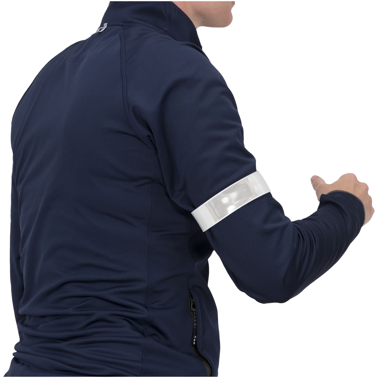Brassard slap réfléchissant de sécurité Johan 38 cm RFX™ en PVC coloris Blanc