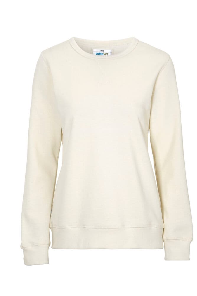 SWEAT COL ROND FEMME - CERTIFIÉ GOTS coloris Écru
