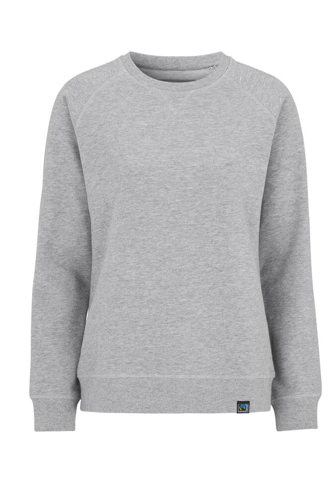 F. SWEAT COL ROND FEMME coloris Gris Mélange