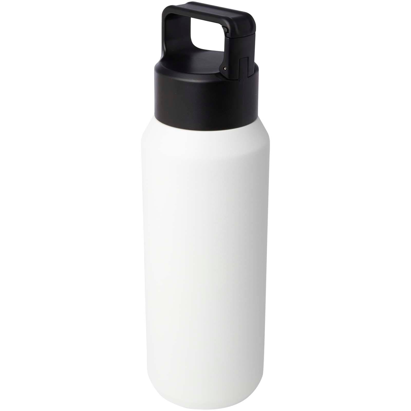 Bouteille avec isolation sous vide Astra de 600 ml en cuivre et acier inoxydable recyclé certifié RCS (compatible avec les bo coloris Blanc