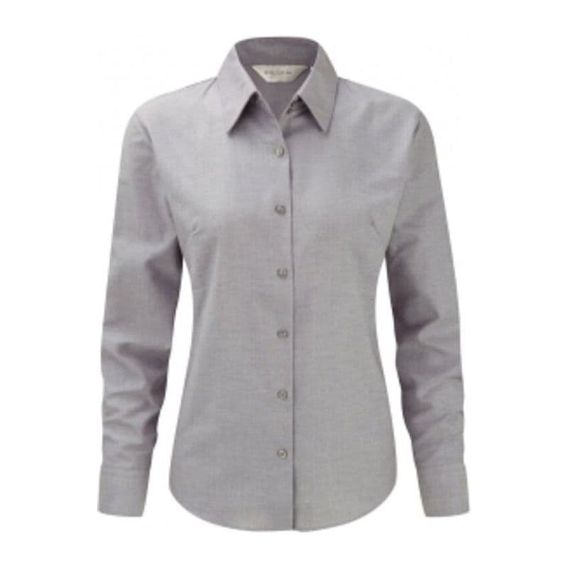 Russell Ladies Oxford Shirt coloris Argent