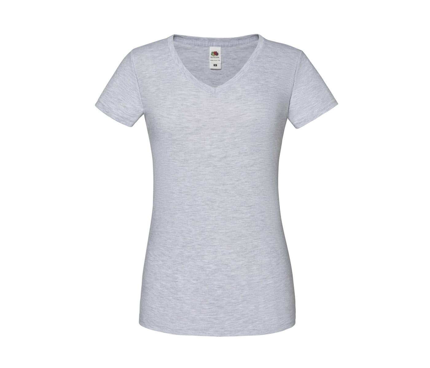 ICONIC V NECK T WOMEN coloris Gris chiné