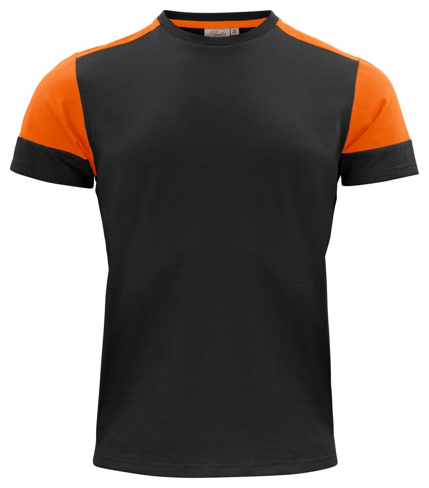 Prime T-Shirt Hommes coloris Noir / Orange