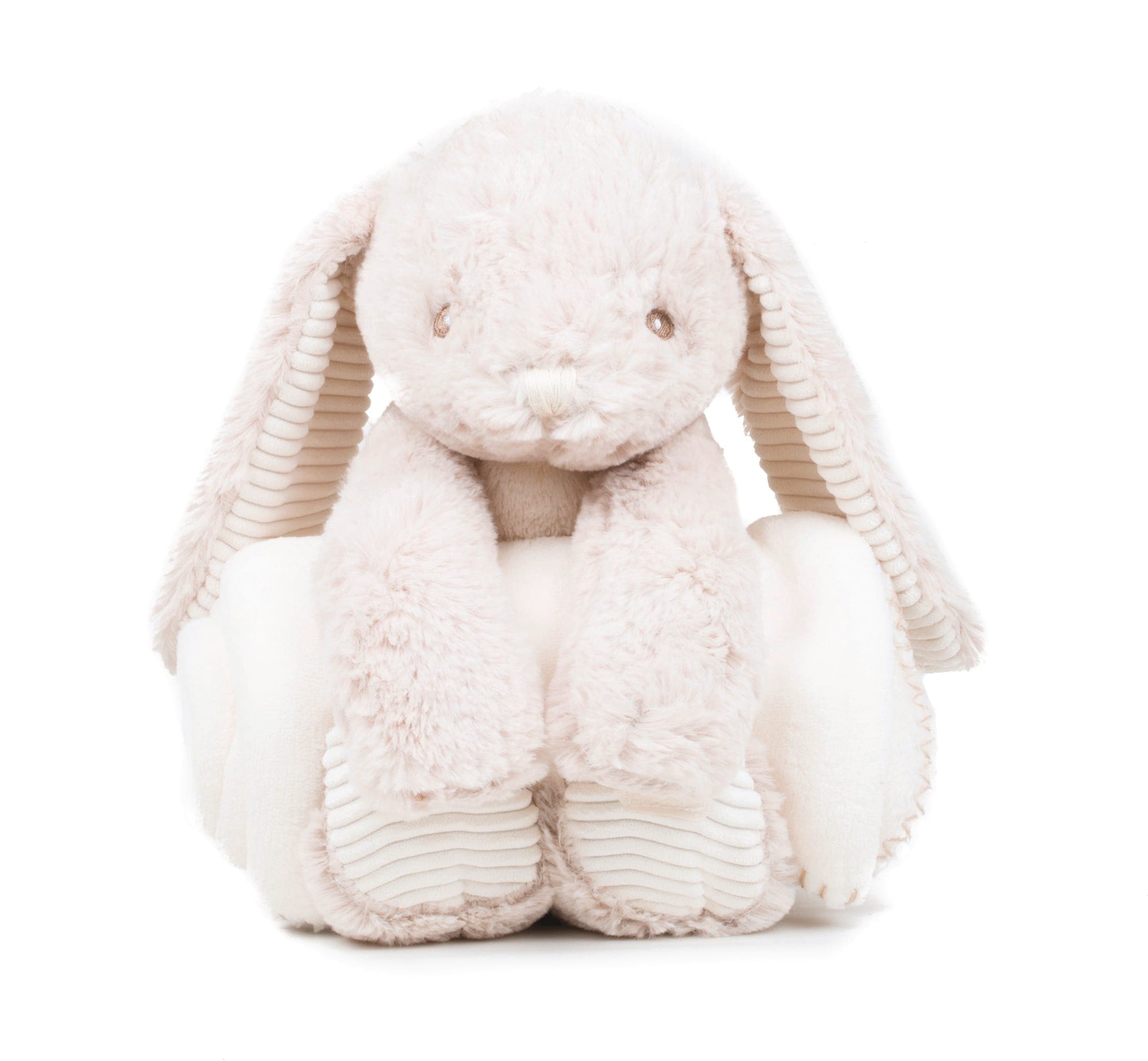 Peluche Lapin & couverture en situation