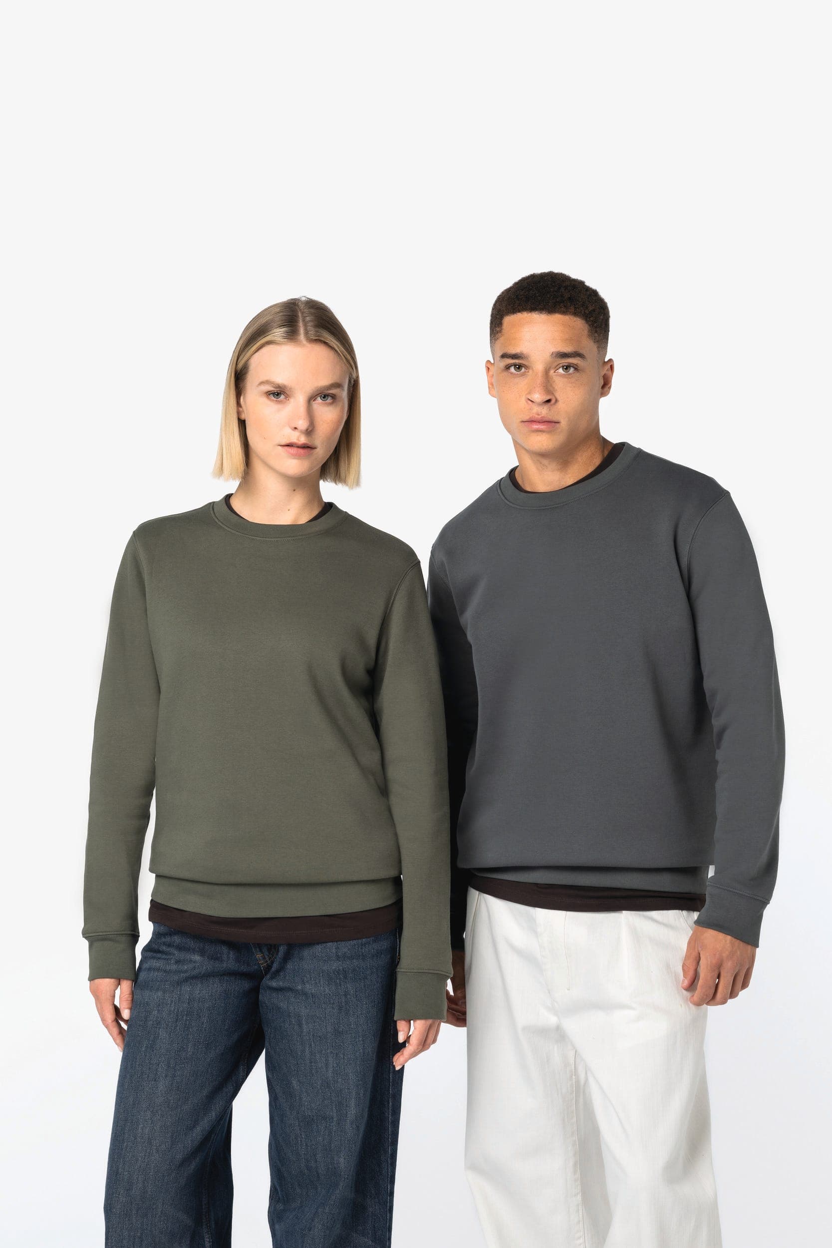 Sweat-shirt écoresponsable à col rond unisexe