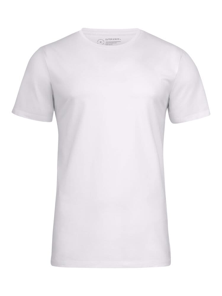Pull col rond Cutter & Buck Manzanita homme coloris Blanc