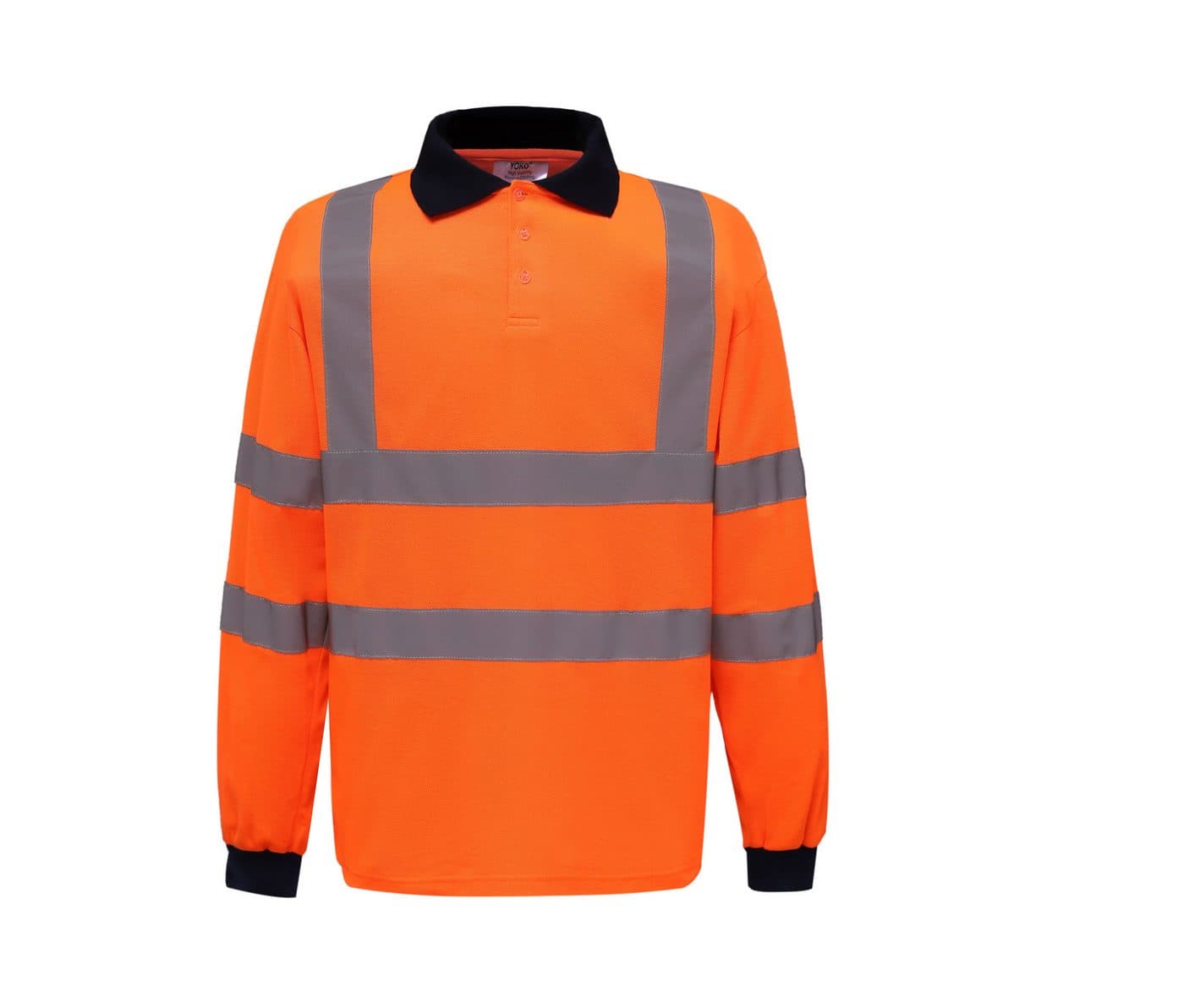 HI-VIS LONG SLEEVE POLO coloris Orange haute visibilité