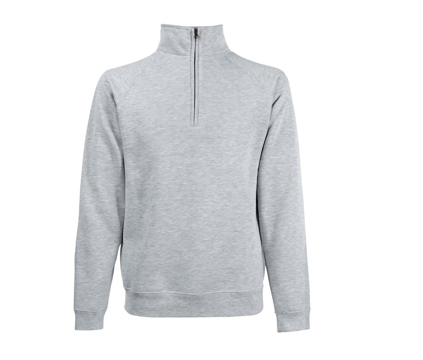 PREMIUM ZIP NECK SWEAT coloris Gris chiné