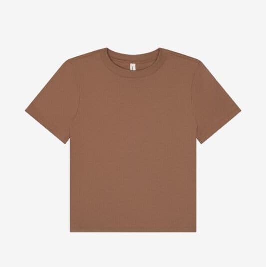 WOMEN'S HEAVY BOXY TEE coloris Marron vintage