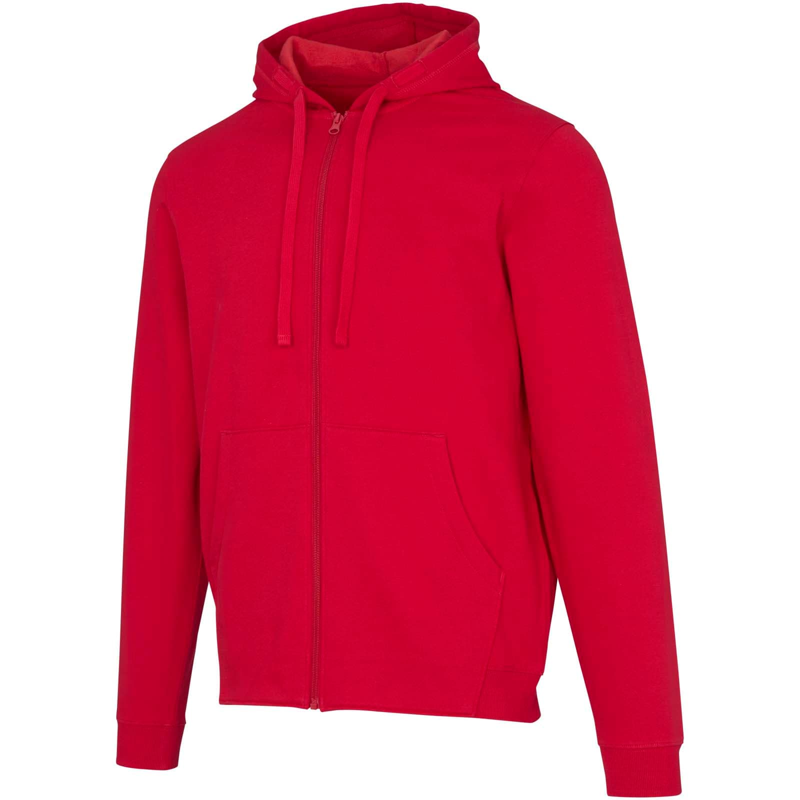 Sweat à capuche unisexe recyclé biologique certifié OCS de 280 g/m² Jasper coloris Rouge