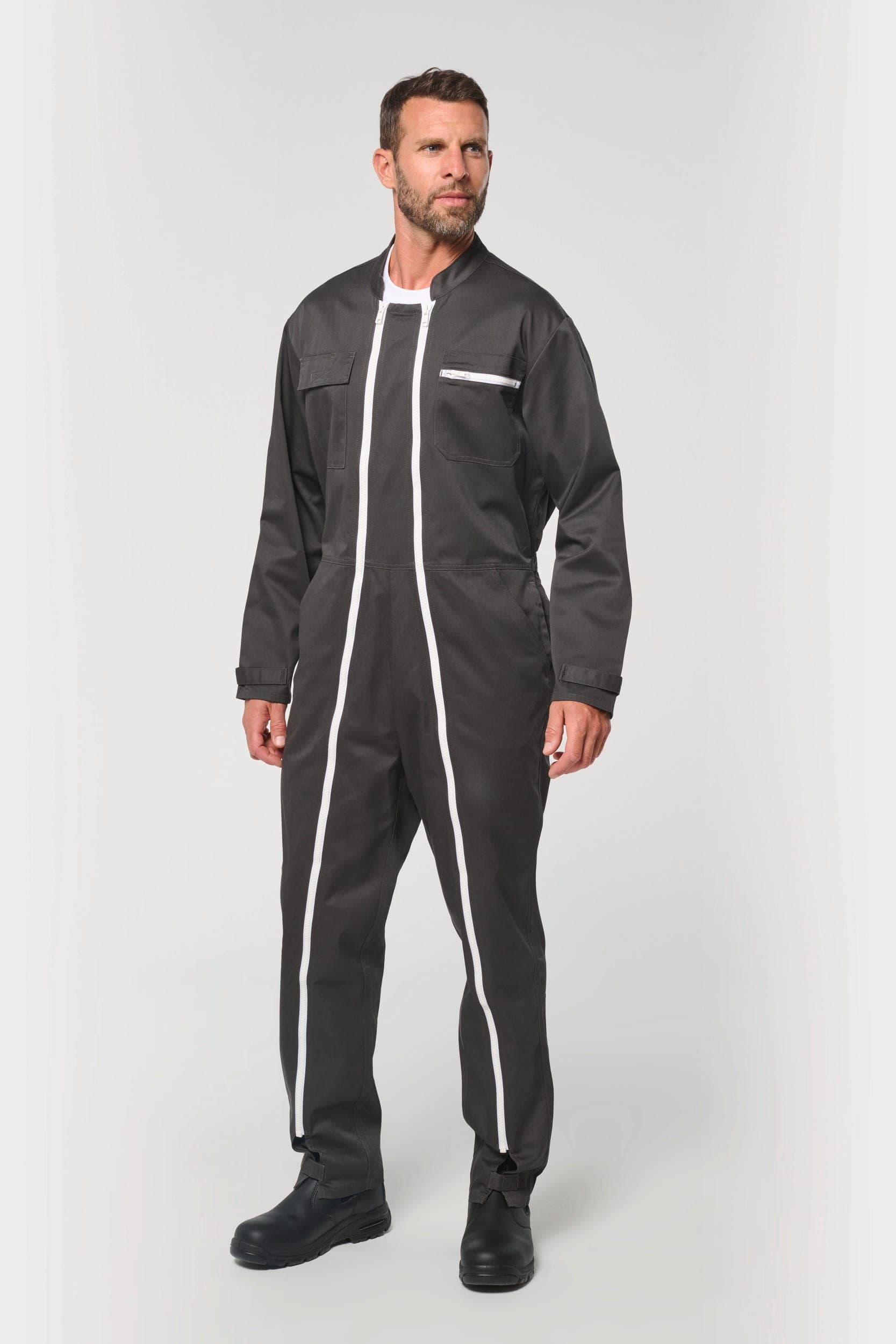 Combinaison double zip unisexe en situation