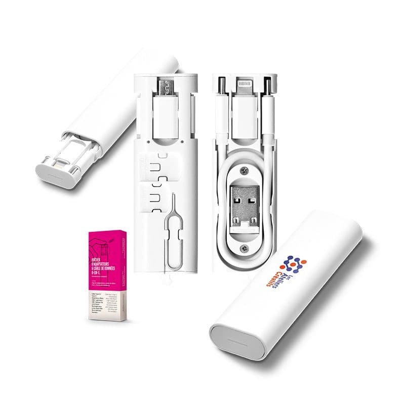 BOÎTIER D'ADAPTATEURS ET CÂBLE DE DONNÉES USB-C