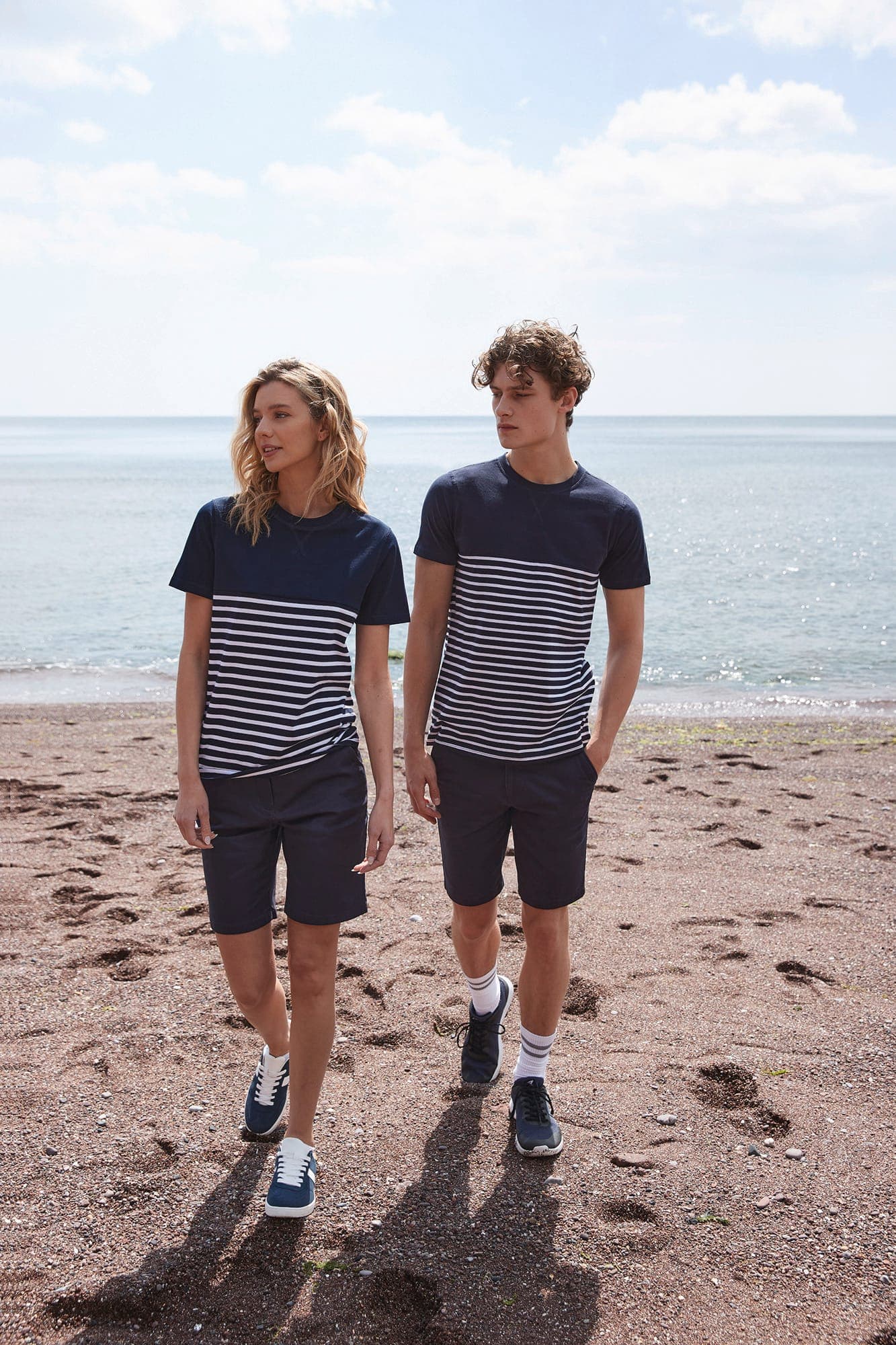 T-shirt breton à manches courtes en situation