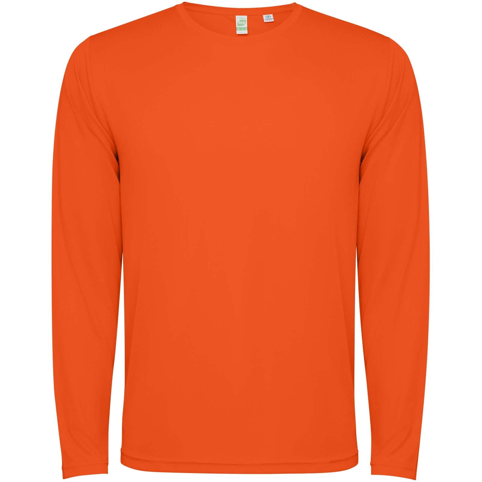 T-shirt de 125 g/m² Estoril unisexe à manches longues coloris Orange feu