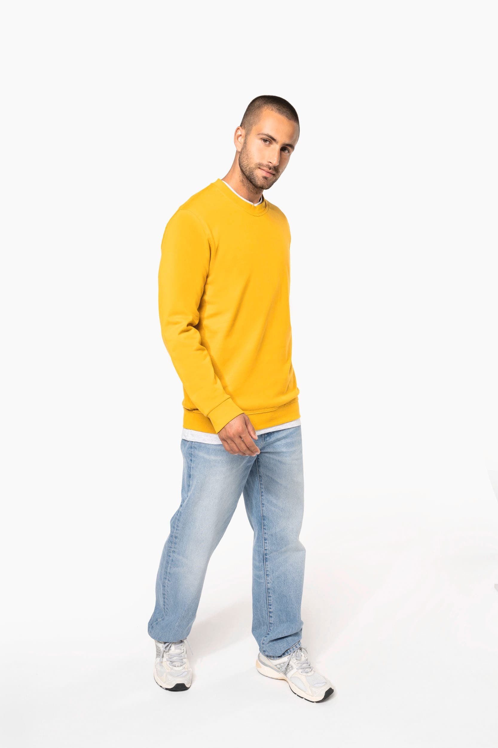 Sweat-shirt col rond unisexe en situation