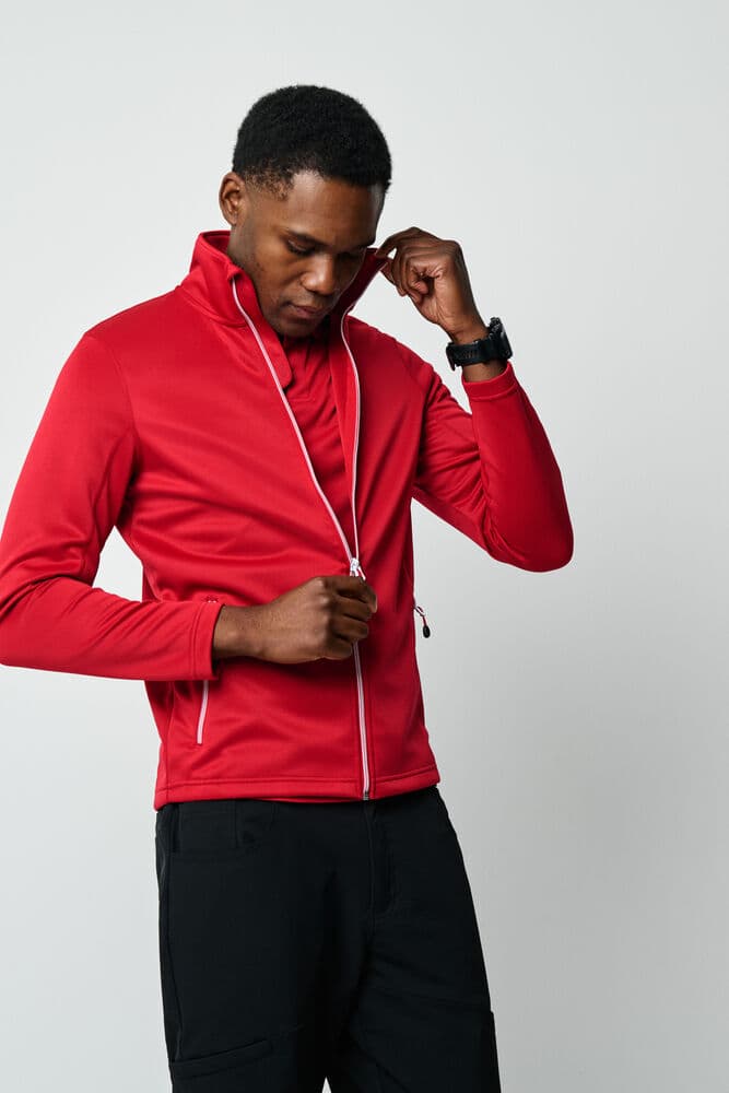 Sweat-shirt Fermeture Complète Powerslide Hommes coloris Rouge
