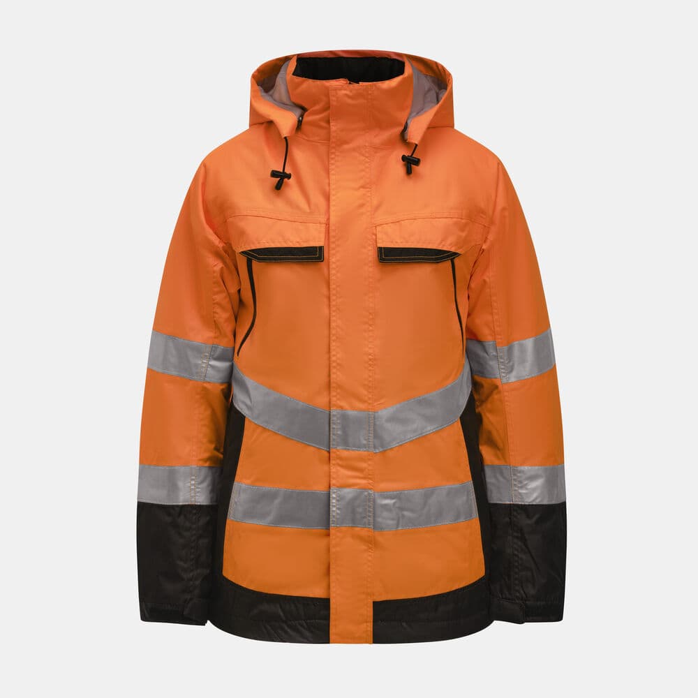 Jobman 1383 Hv Lined Jacket coloris Orange / Noir